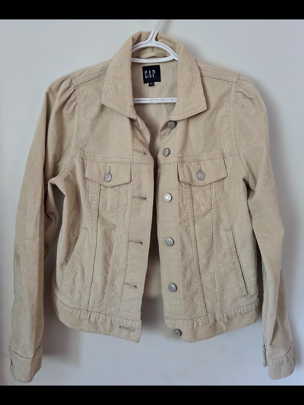 GAP Women's Beige Corduroy Trucker Jacket